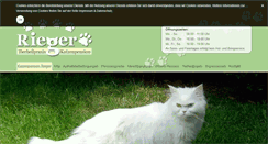 Desktop Screenshot of katzenpension-rieger.de